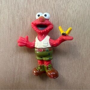 Vintage 90’s Elmo Camping Butterfly 2.5” Sesame Street Tyco Henson Kids Toy
